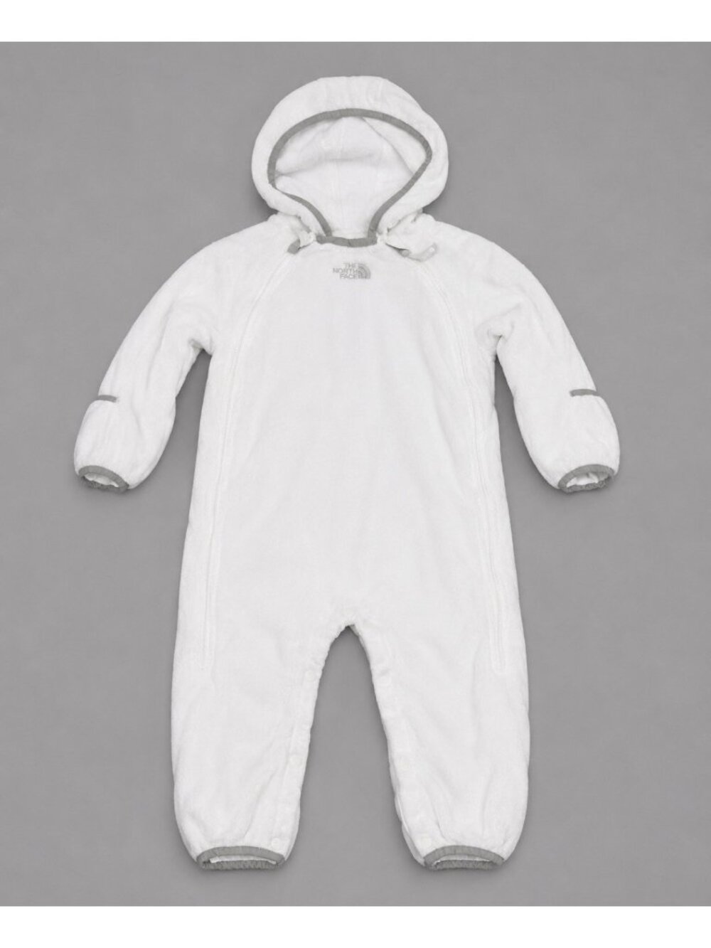 THE NORTH FACE Baby/Toddler 18-24M White Plush One-Piece Bunting Snowsuit READ